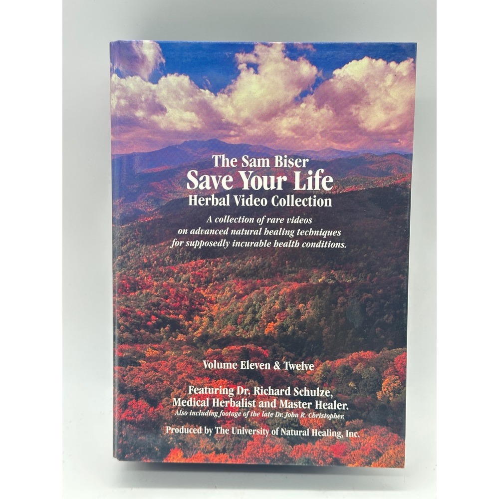 Sam Biser Save Your Life Herbal Video Vol 12 VHS Richard Schulze Dr Vintage